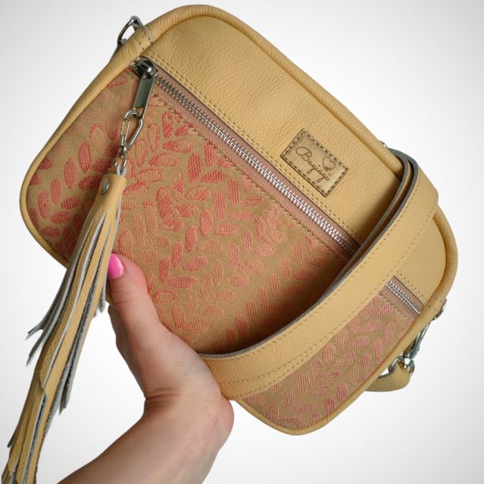 Listonoszka box skóra naturalna Vintage Rose Blossom