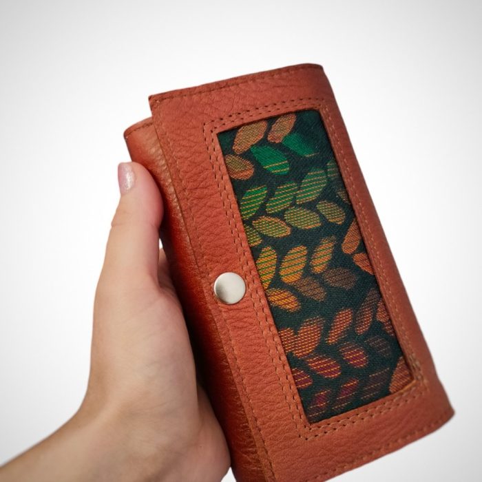 Portfelik skórzany Koniak Skrawek MMI