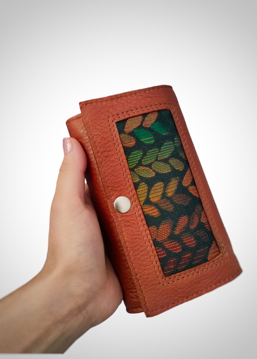 Portfelik skórzany Koniak Skrawek MMI