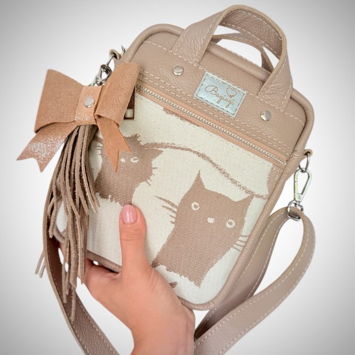 Saszetka skórzana listonoszka Koty Roar