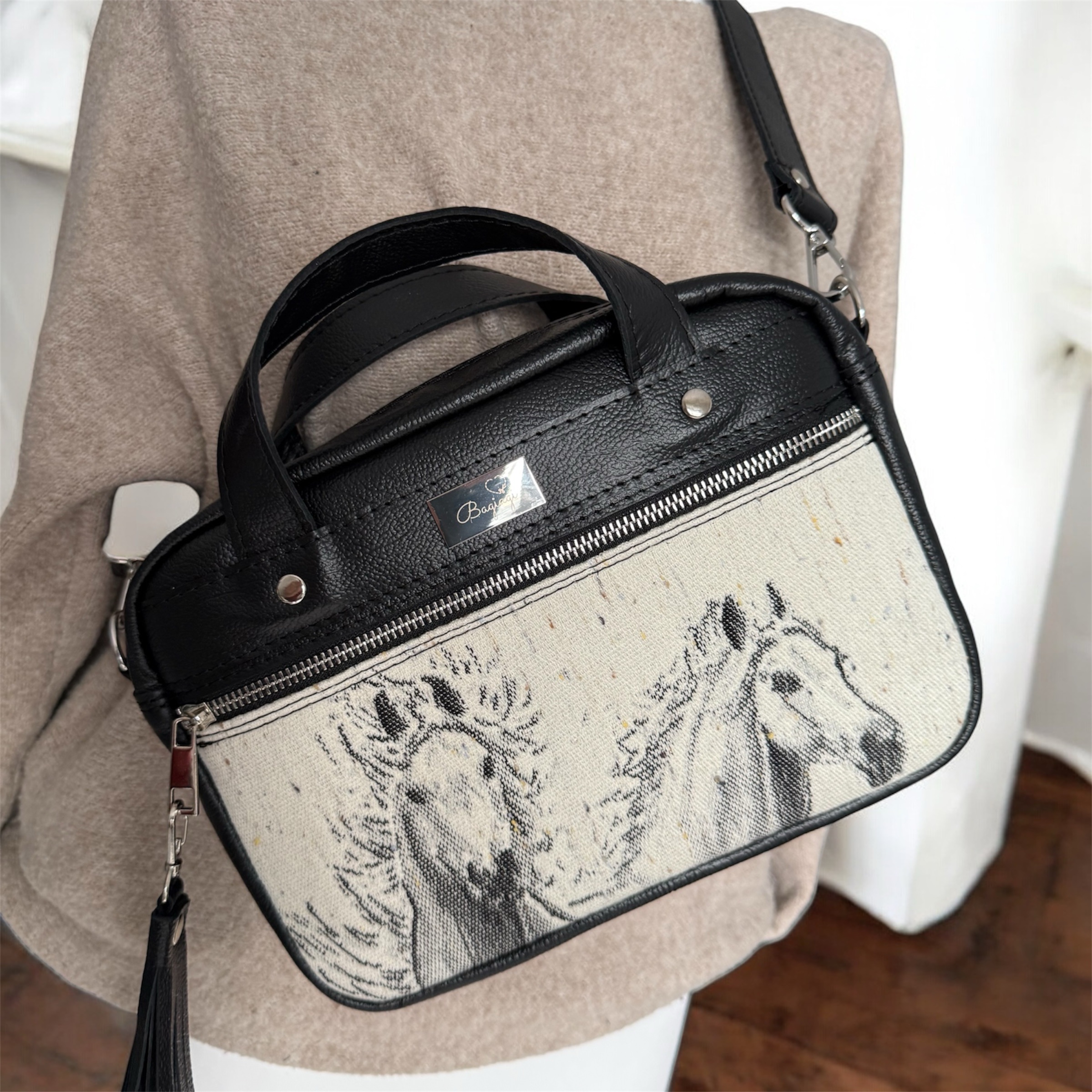 Kuferek skóra naturalna skrawek Lenny lamb Galop z Wełną - obrazek 3