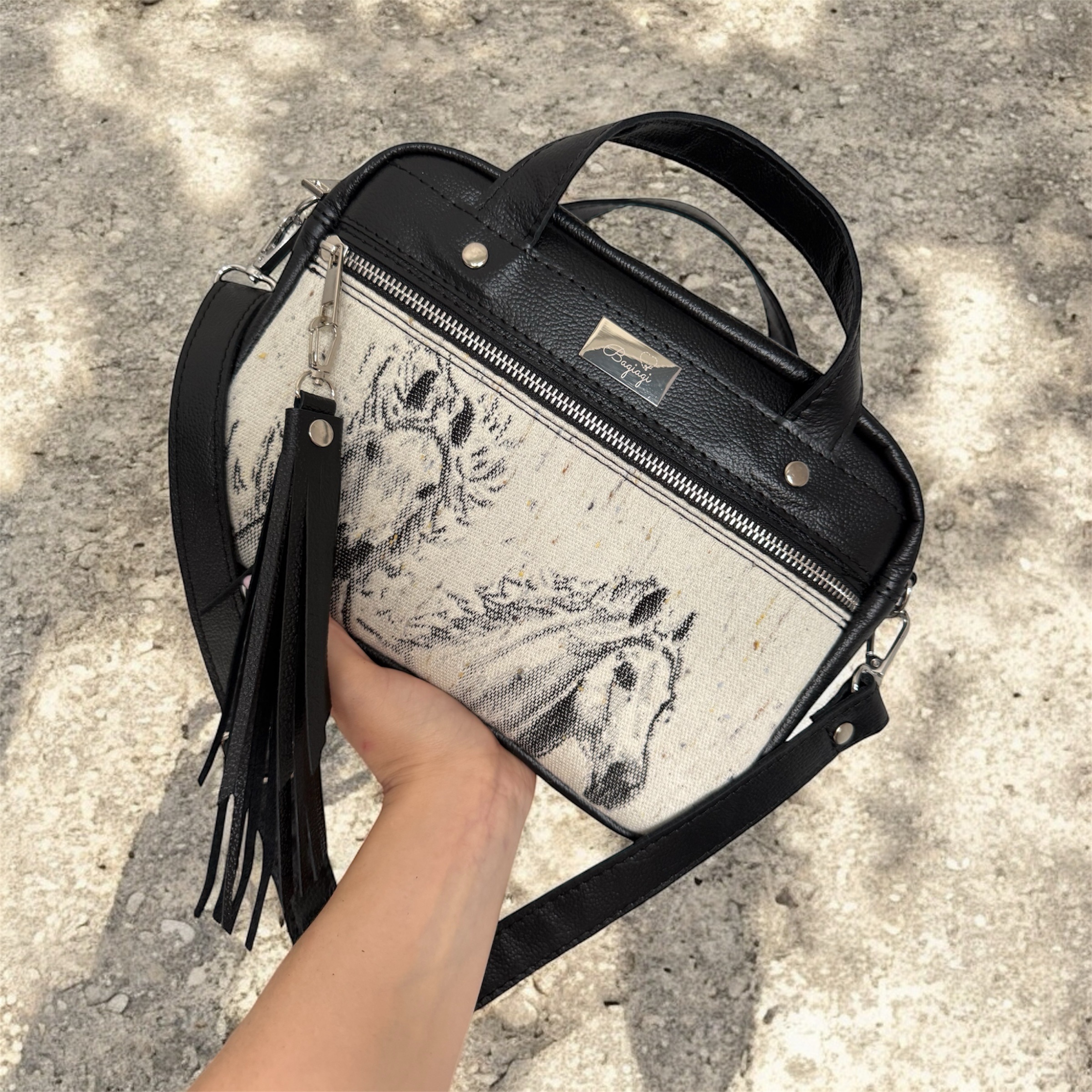 Kuferek skóra naturalna skrawek Lenny lamb Galop z Wełną - obrazek 4