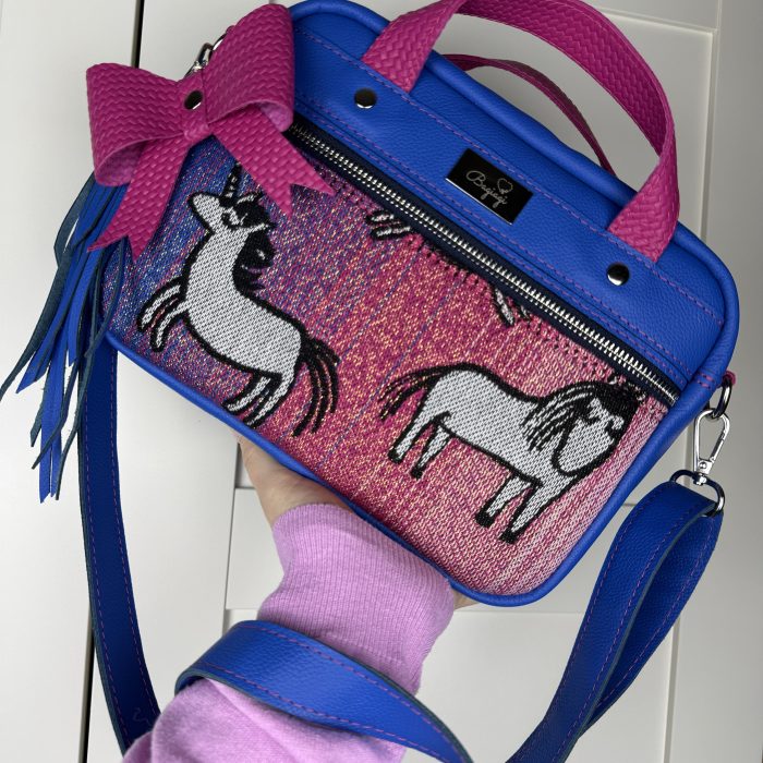 Kuferek skóra naturalna chaber/fuksja Jednorożce Roar Blink Blink